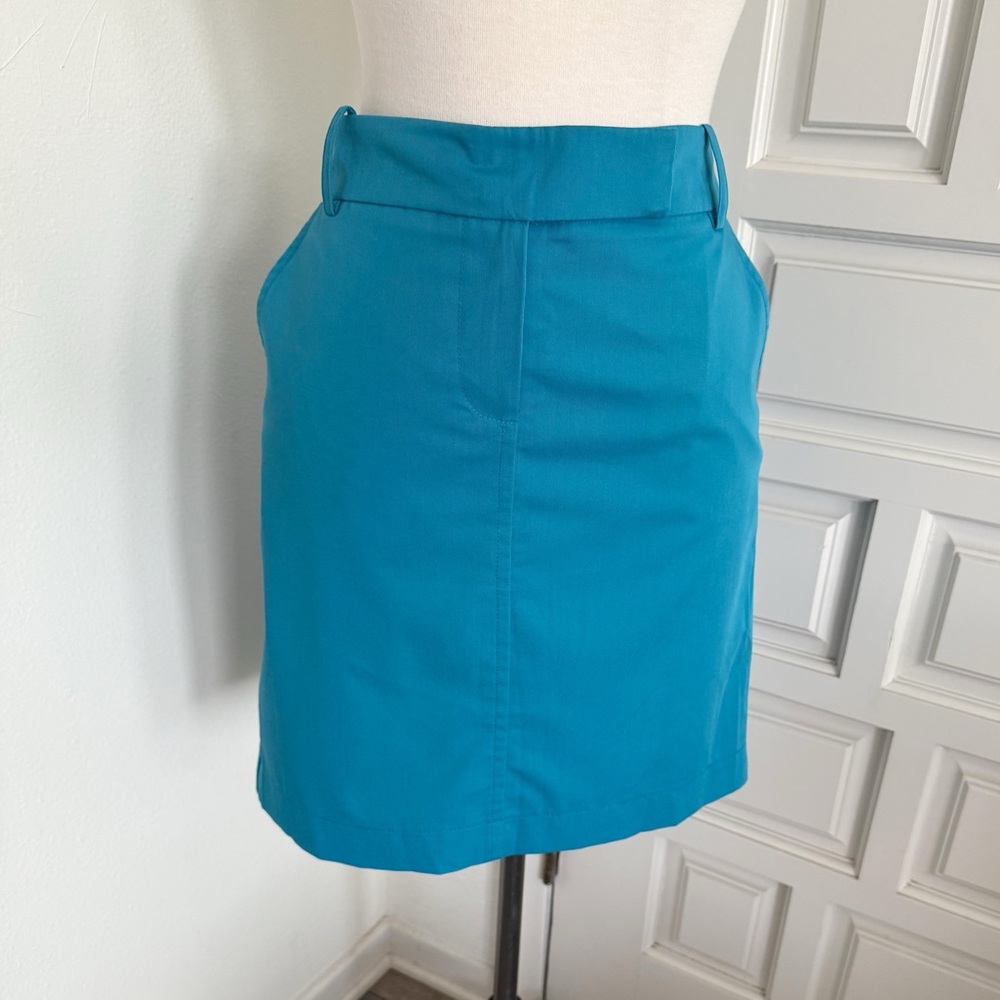 Trina Turk Turquoise Teal Blue Pencil Skirt Summer Office Size 10